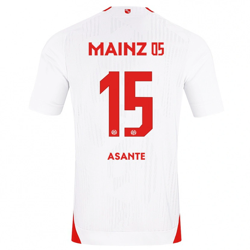 Danxen Kid Marvin Asante #15 White Red Yellow Away Jersey 2026/27 T-Shirt