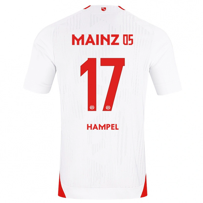 Danxen Kid Luca Hampel #17 White Red Yellow Away Jersey 2026/27 T-Shirt