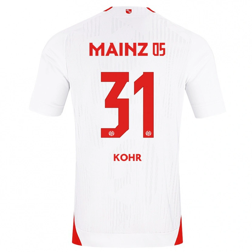 Danxen Kid Dominik Kohr #31 White Red Yellow Away Jersey 2026/27 T-Shirt