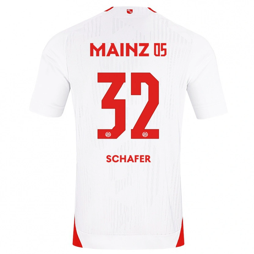 Danxen Kid Ann-Christin Schäfer #32 White Red Yellow Away Jersey 2026/27 T-Shirt