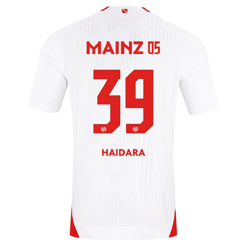 Danxen Kid Alynho Haidara #39 White Red Yellow Away Jersey 2026/27 T-Shirt
