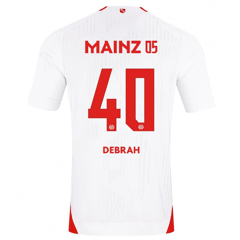 Danxen Kid Jeremiah Debrah #40 White Red Yellow Away Jersey 2026/27 T-Shirt