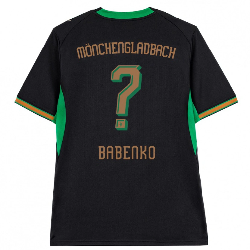 Danxen Kid Artur Babenko #0 Black Orange Green Brown Away Jersey 2026/27 T-Shirt