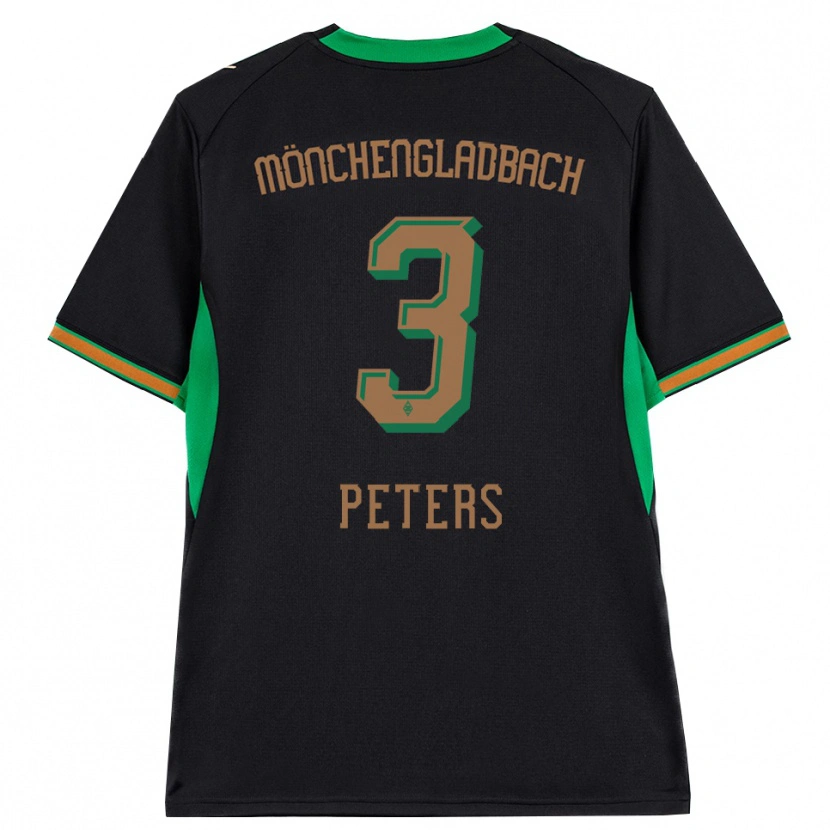 Danxen Kid Nils Peters #3 Black Orange Green Brown Away Jersey 2026/27 T-Shirt
