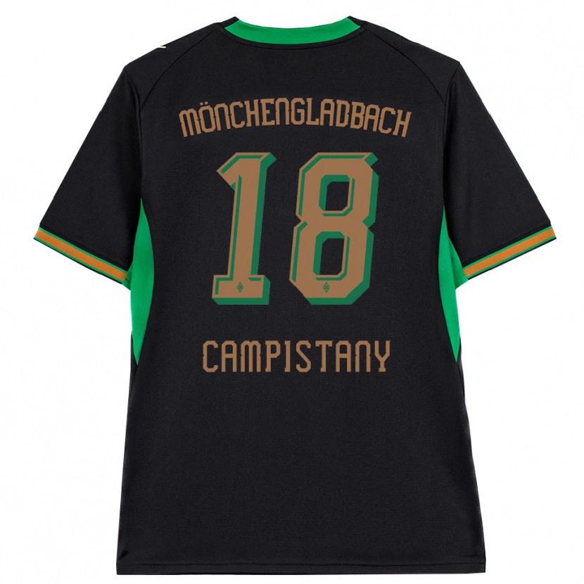 Danxen Kid Erik Corominas Campistany #18 Black Orange Green Brown Away Jersey 2026/27 T-Shirt