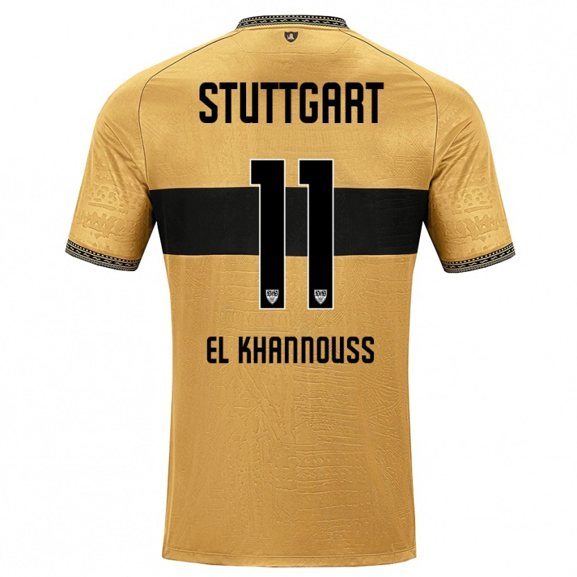 Danxen Kid Bilal El Khannouss #11 Brown Black White Away Jersey 2026/27 T-Shirt