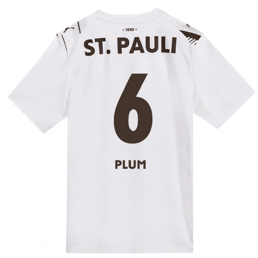 Danxen Kid Sebastian Plum #6 Café White Red Away Jersey 2026/27 T-Shirt