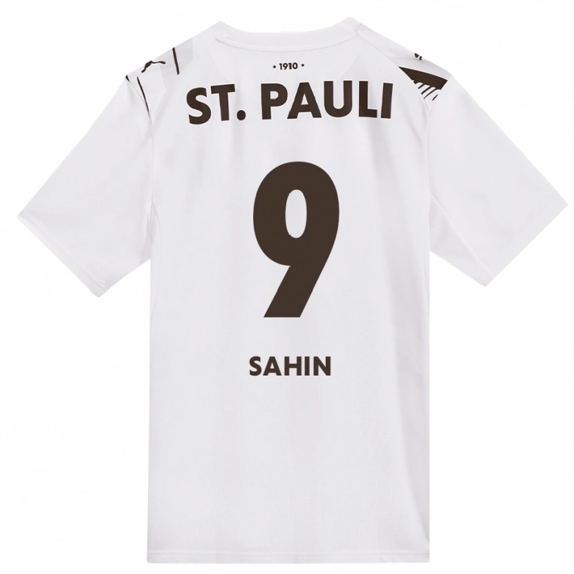 Danxen Kid Malik Sahin #9 Café White Red Away Jersey 2026/27 T-Shirt