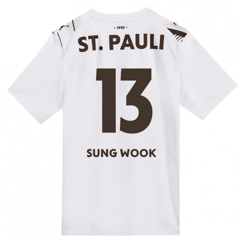 Danxen Kid Sung-Wook Hwang #13 Café White Red Away Jersey 2026/27 T-Shirt