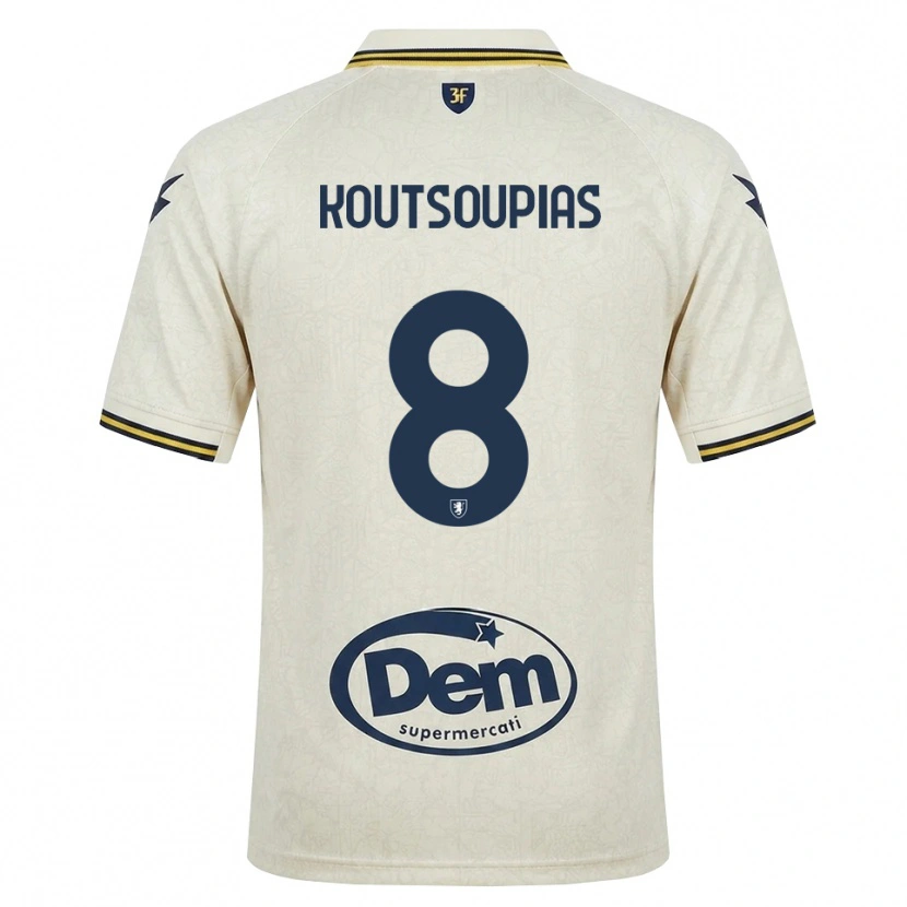 Danxen Kid Ilias Koutsoupias #8 Oldlace Yellow Black Away Jersey 2026/27 T-Shirt