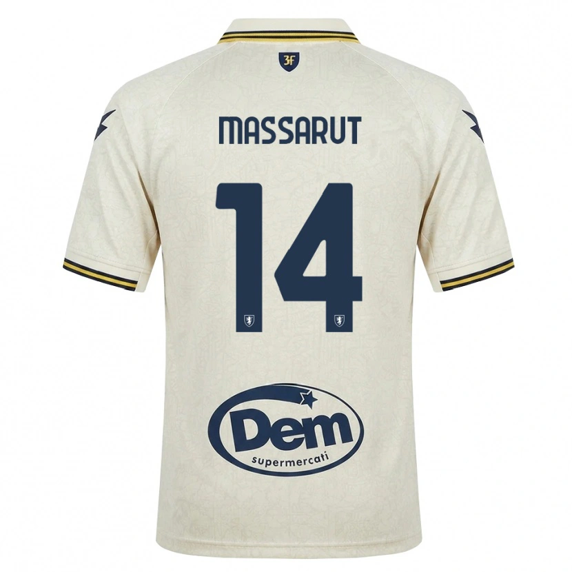 Danxen Kid Daniele Massarut #14 Oldlace Yellow Black Away Jersey 2026/27 T-Shirt