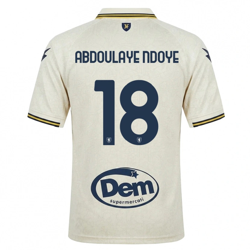 Danxen Kid Mamadou Abdoulaye Ndoye #18 Oldlace Yellow Black Away Jersey 2026/27 T-Shirt