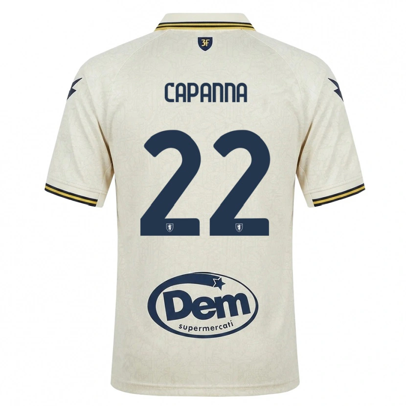 Danxen Kid Tommaso Capanna #22 Oldlace Yellow Black Away Jersey 2026/27 T-Shirt