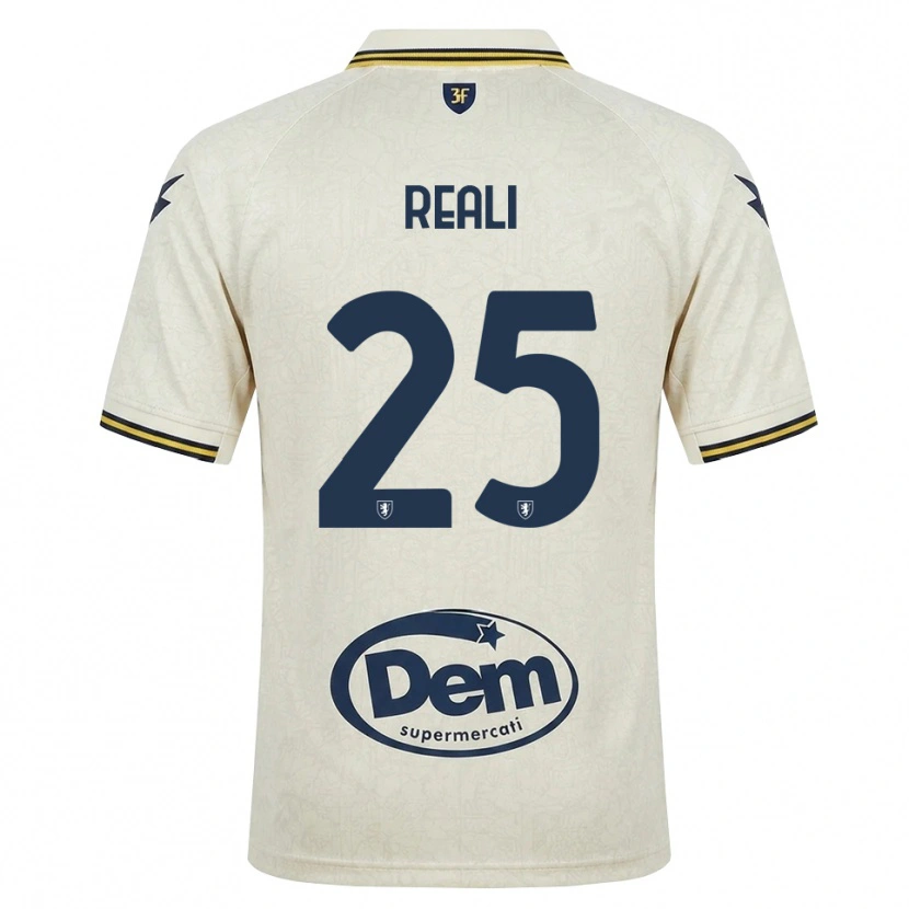 Danxen Kid Tommaso Reali #25 Oldlace Yellow Black Away Jersey 2026/27 T-Shirt