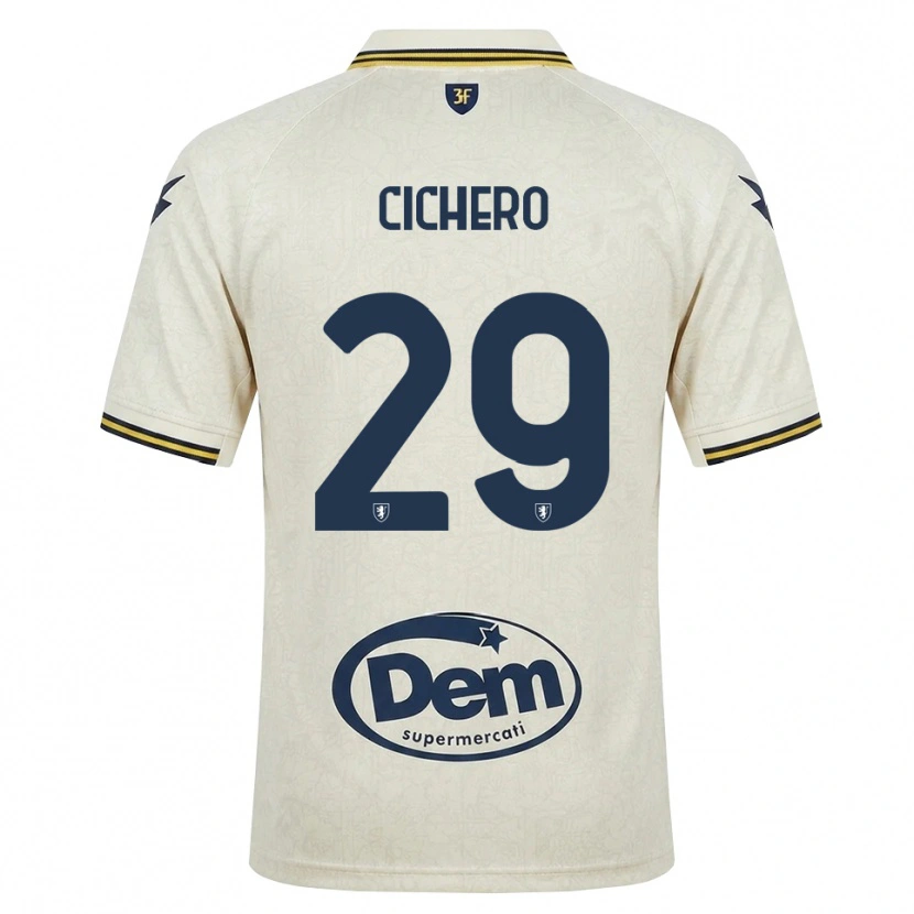 Danxen Kid Alejandro Cichero #29 Oldlace Yellow Black Away Jersey 2026/27 T-Shirt