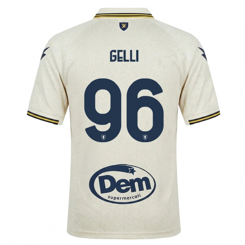 Danxen Kid Francesco Gelli #96 Oldlace Yellow Black Away Jersey 2026/27 T-Shirt