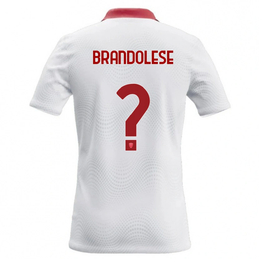 Danxen Kid Benedetto Brandolese #0 White Red Away Jersey 2026/27 T-Shirt