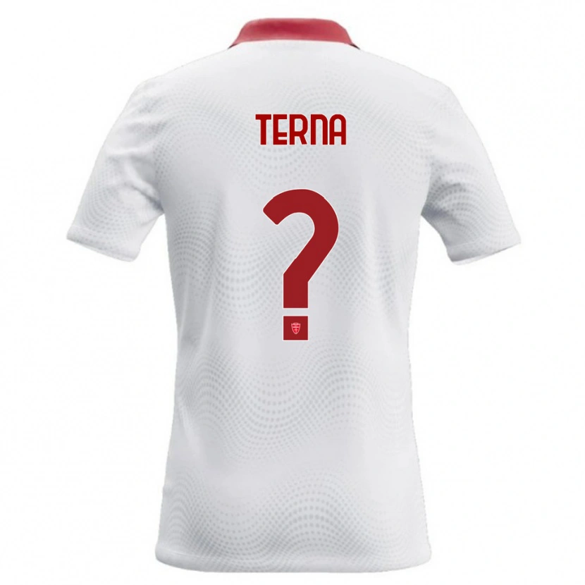 Danxen Kid Alessandro Terna #0 White Red Away Jersey 2026/27 T-Shirt