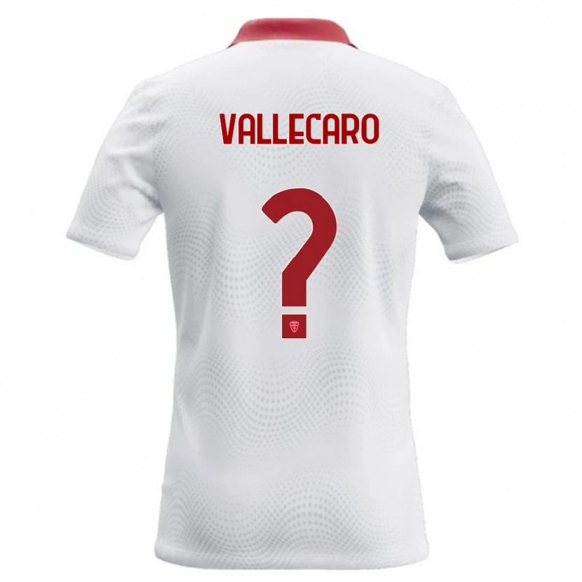 Danxen Kid Christian Vallecaro #0 White Red Away Jersey 2026/27 T-Shirt