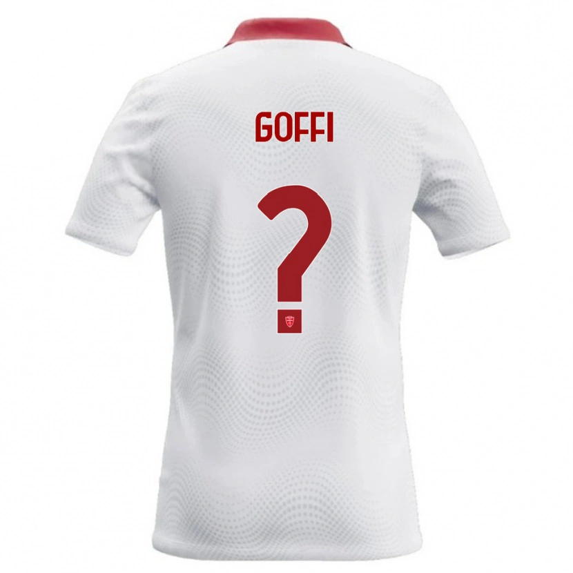 Danxen Kid Tommaso Goffi #0 White Red Away Jersey 2026/27 T-Shirt