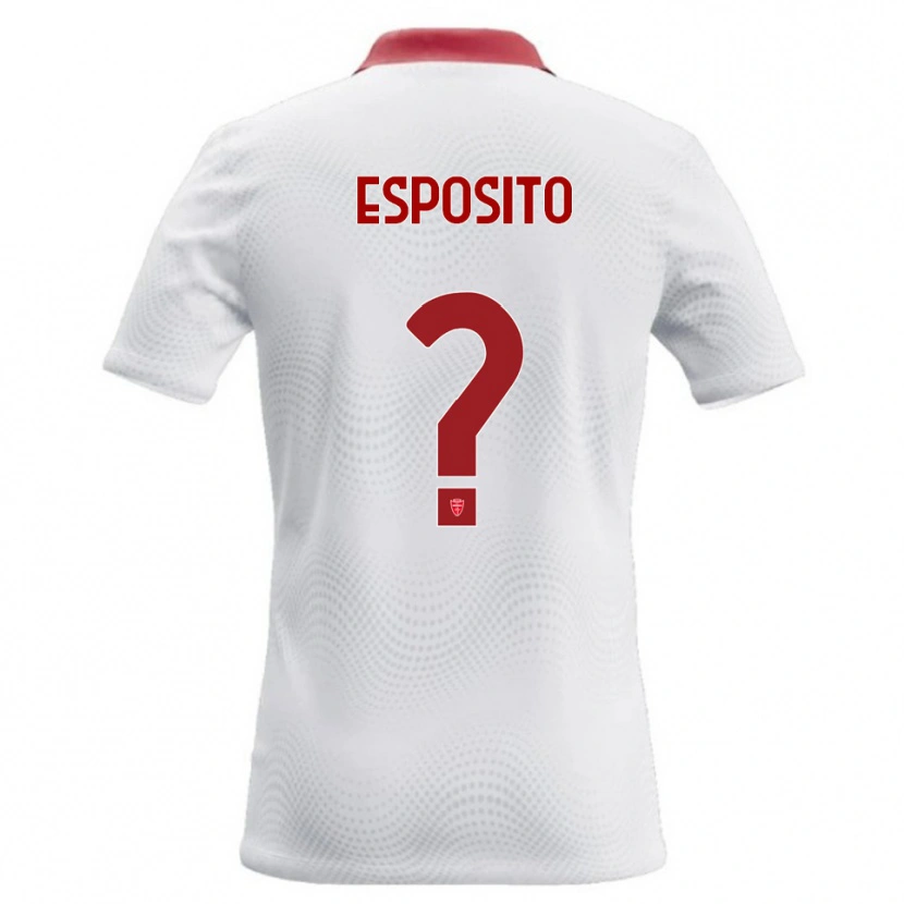 Danxen Kid Marco Esposito #0 White Red Away Jersey 2026/27 T-Shirt