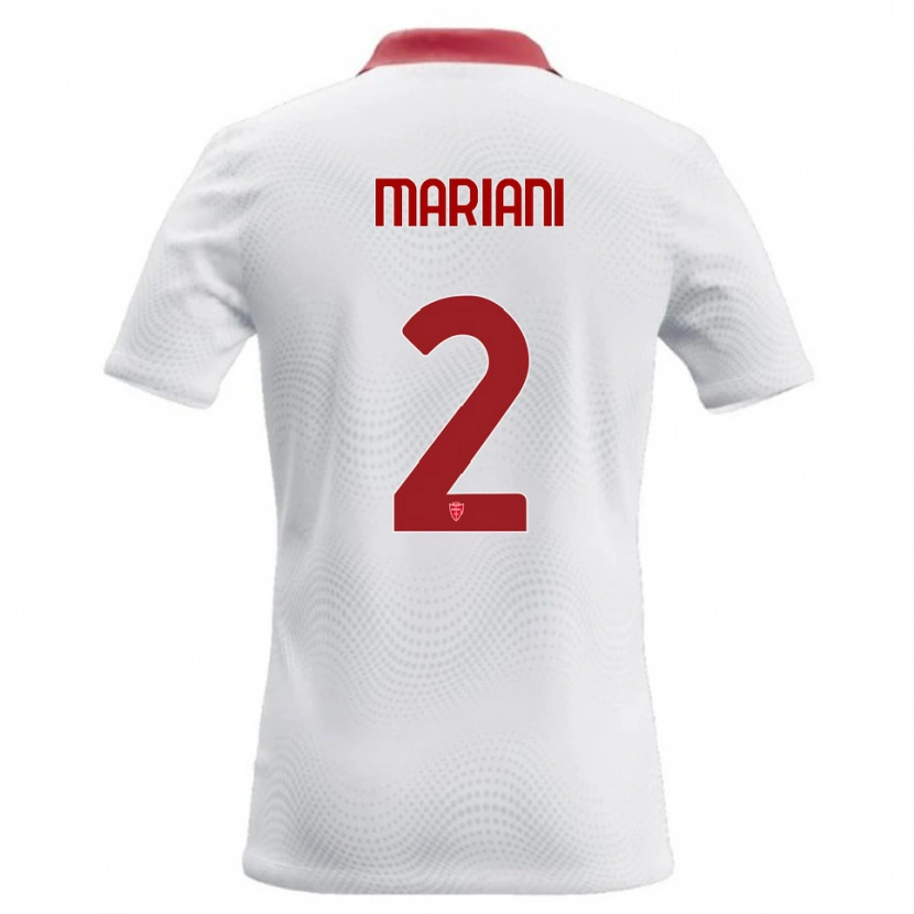 Danxen Kid Christian Mariani #2 White Red Away Jersey 2026/27 T-Shirt