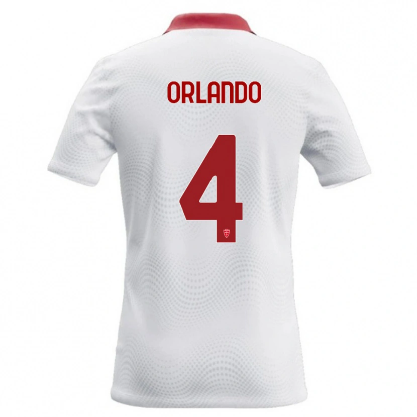 Danxen Kid Andrea Orlando #4 White Red Away Jersey 2026/27 T-Shirt