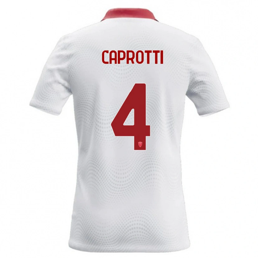 Danxen Kid Carlo Caprotti #4 White Red Away Jersey 2026/27 T-Shirt