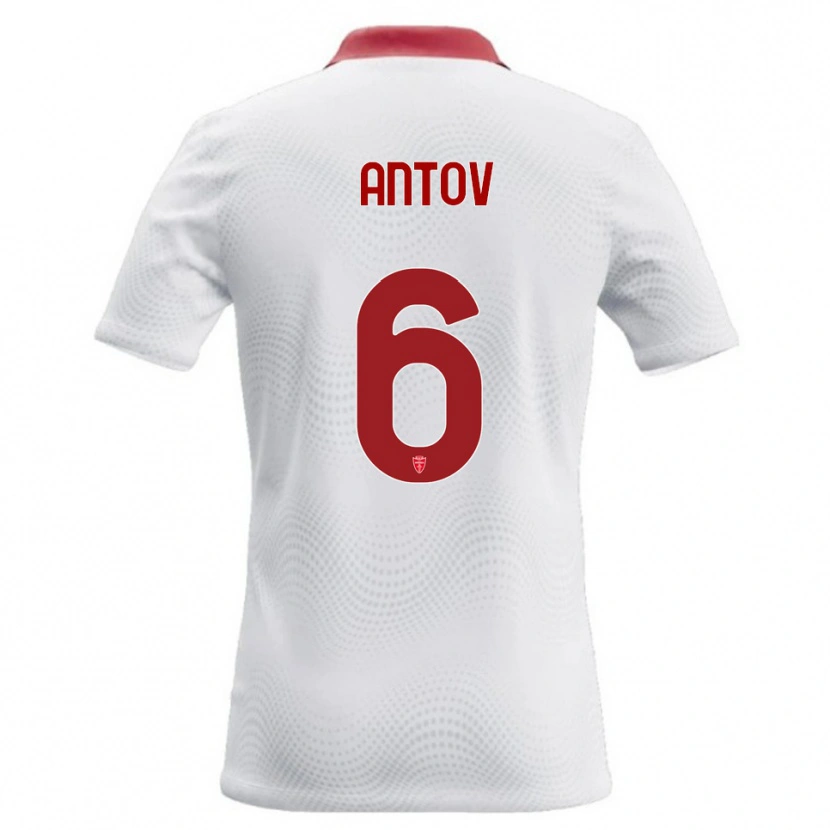 Danxen Kid Valentin Antov #6 White Red Away Jersey 2026/27 T-Shirt