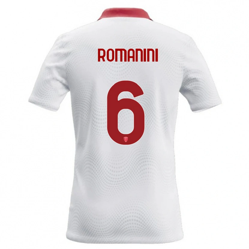 Danxen Kid Andrea Romanini #6 White Red Away Jersey 2026/27 T-Shirt
