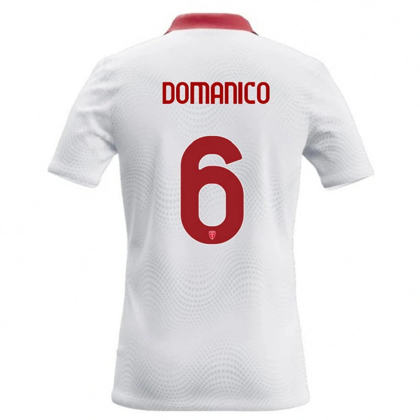 Danxen Kid Saverio Domanico #6 White Red Away Jersey 2026/27 T-Shirt