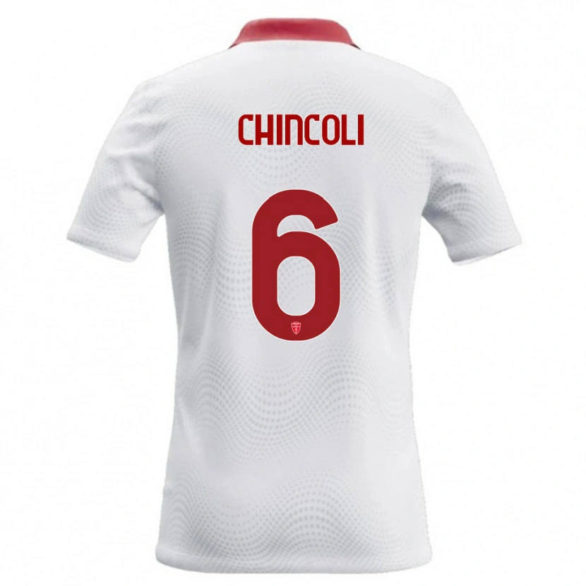 Danxen Kid Lorenzo Chincoli #6 White Red Away Jersey 2026/27 T-Shirt