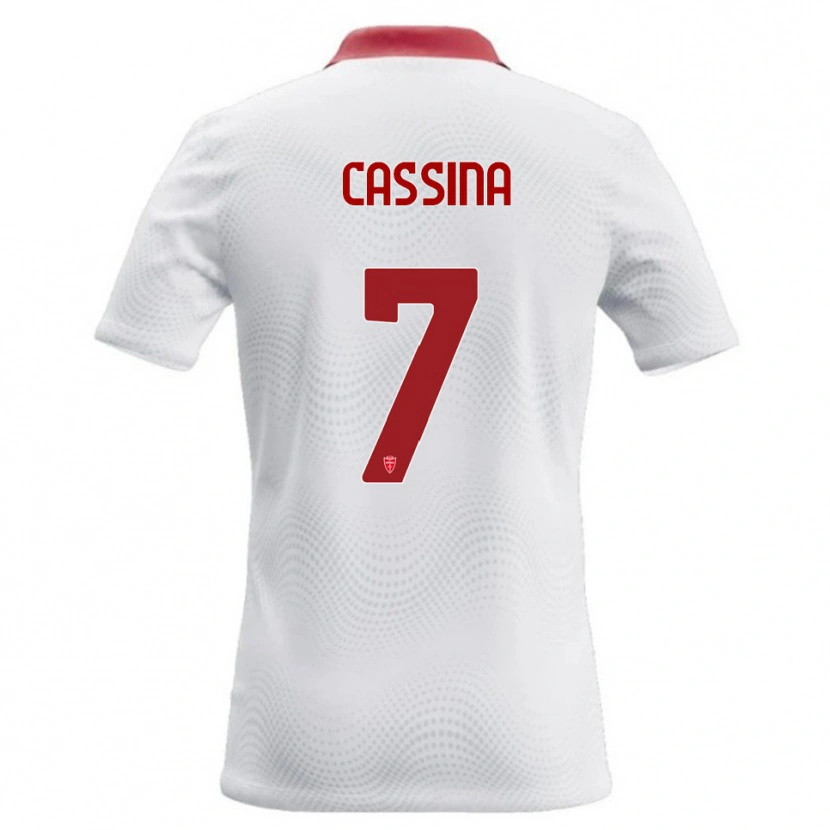 Danxen Kid Tommaso Cassina #7 White Red Away Jersey 2026/27 T-Shirt