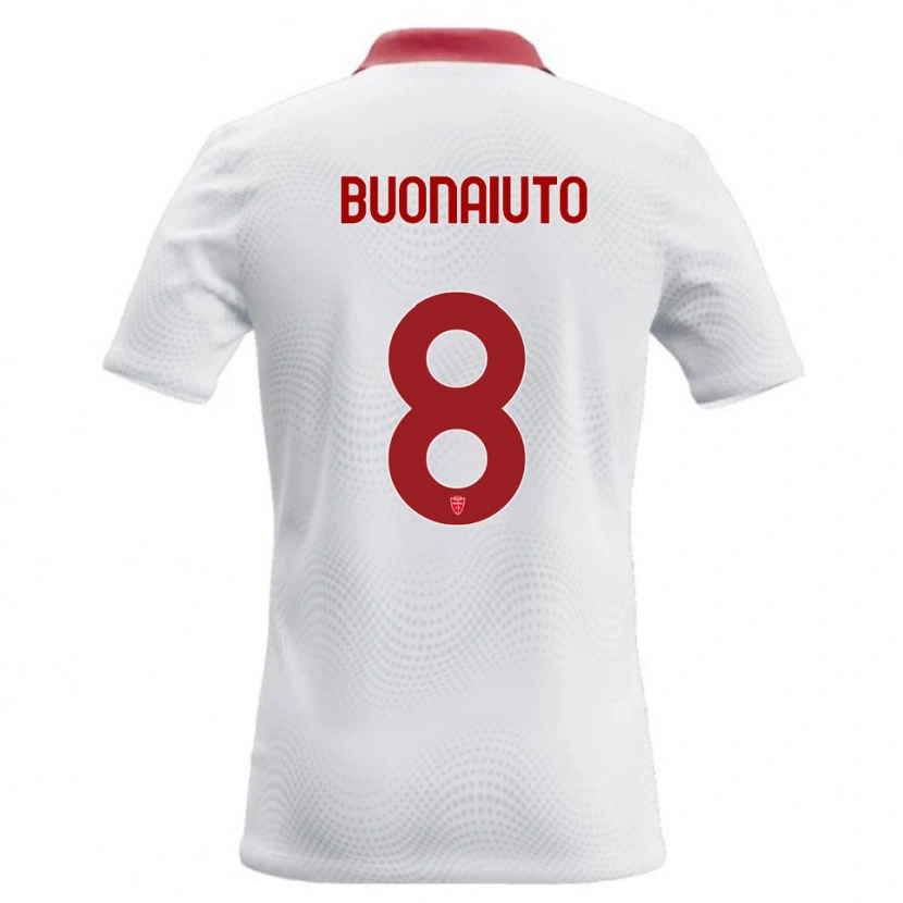 Danxen Kid Marco Buonaiuto #8 White Red Away Jersey 2026/27 T-Shirt