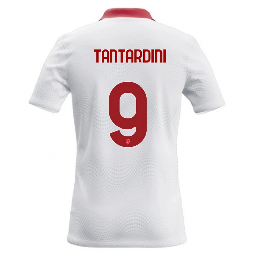 Danxen Kid Tommaso Tantardini #9 White Red Away Jersey 2026/27 T-Shirt