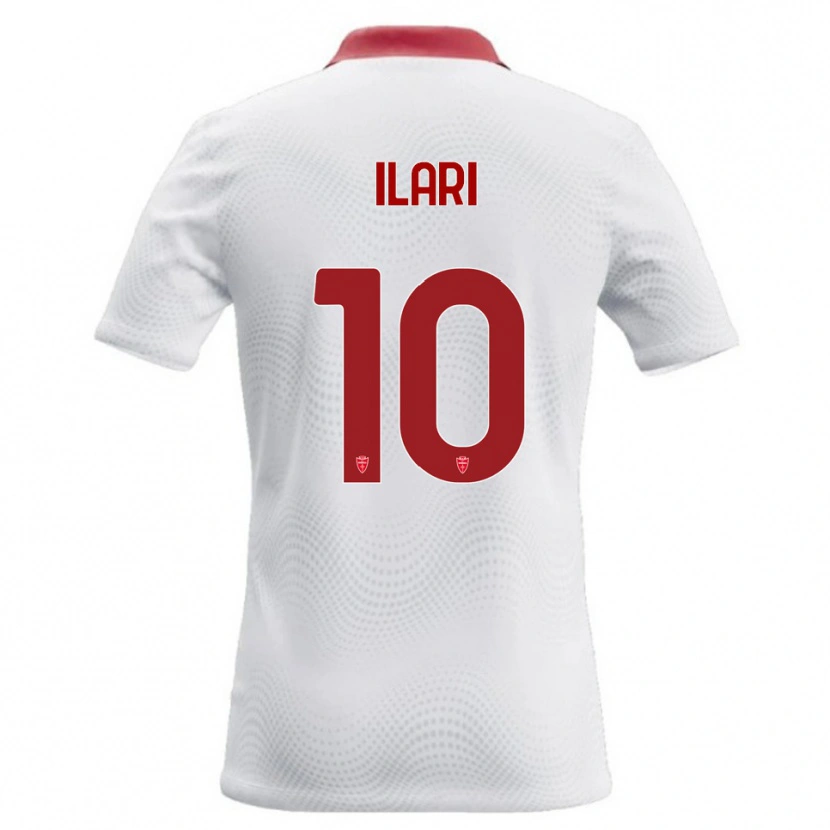 Danxen Kid Mario Ilari #10 White Red Away Jersey 2026/27 T-Shirt