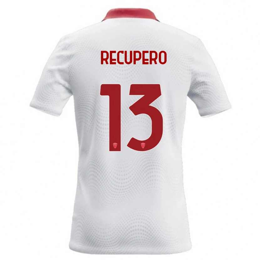 Danxen Kid Simone Recupero #13 White Red Away Jersey 2026/27 T-Shirt