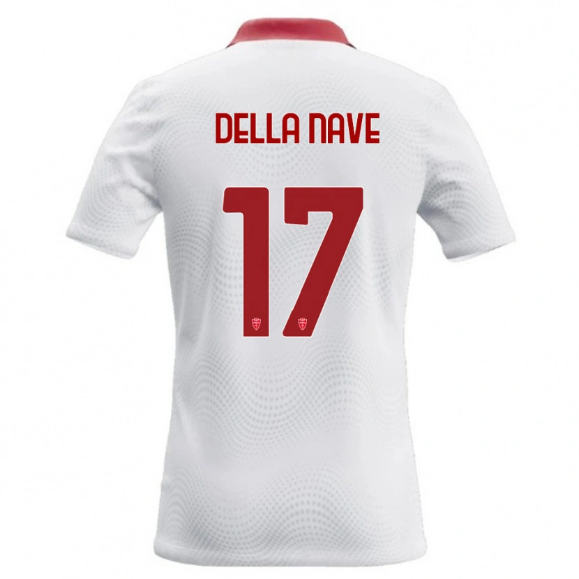 Danxen Kid Alex Ortolani Della Nave #17 White Red Away Jersey 2026/27 T-Shirt