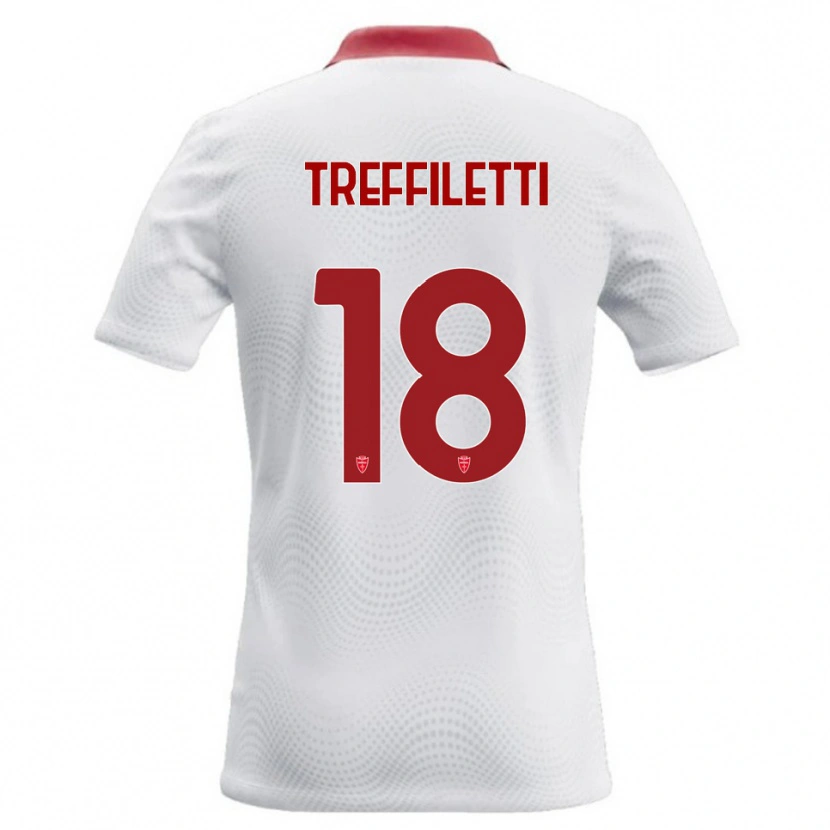 Danxen Kid Danilo Treffiletti #18 White Red Away Jersey 2026/27 T-Shirt