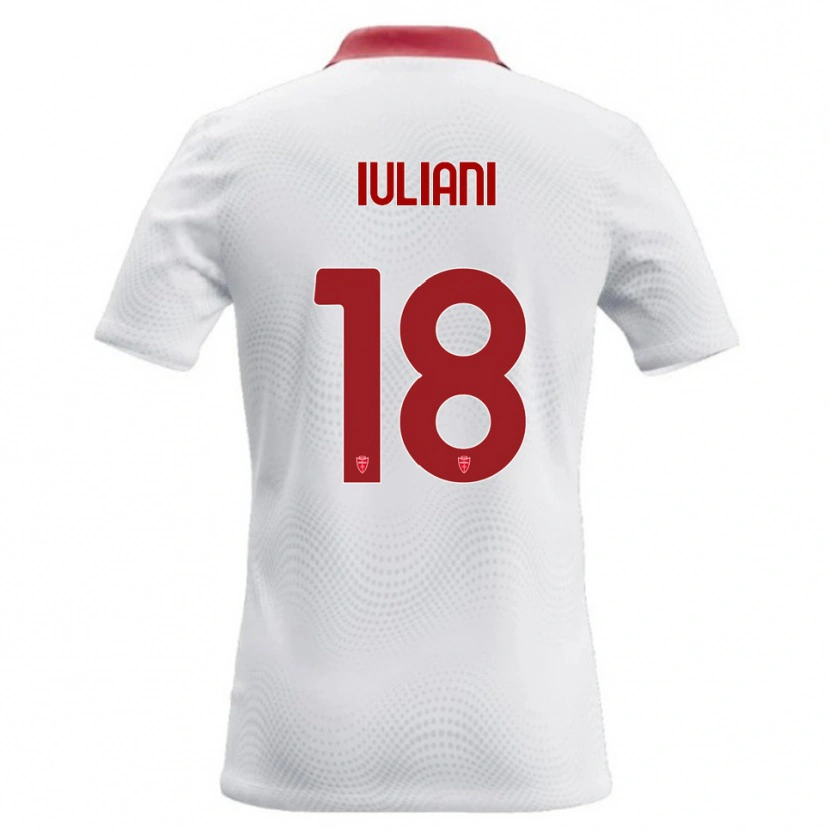 Danxen Kid Giacomo Iuliani #18 White Red Away Jersey 2026/27 T-Shirt