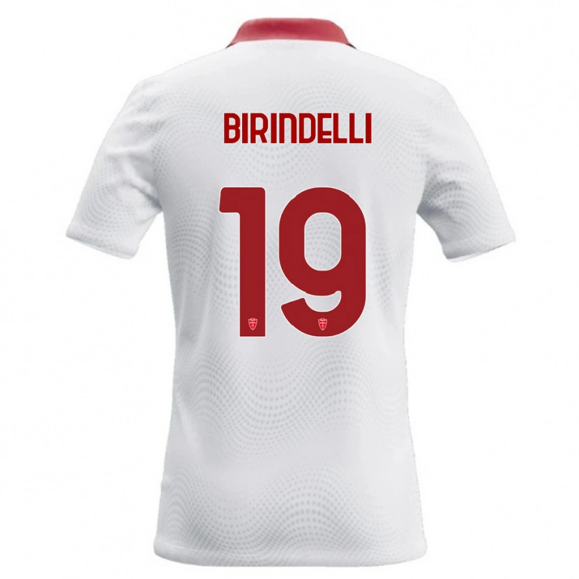 Danxen Kid Samuele Birindelli #19 White Red Away Jersey 2026/27 T-Shirt