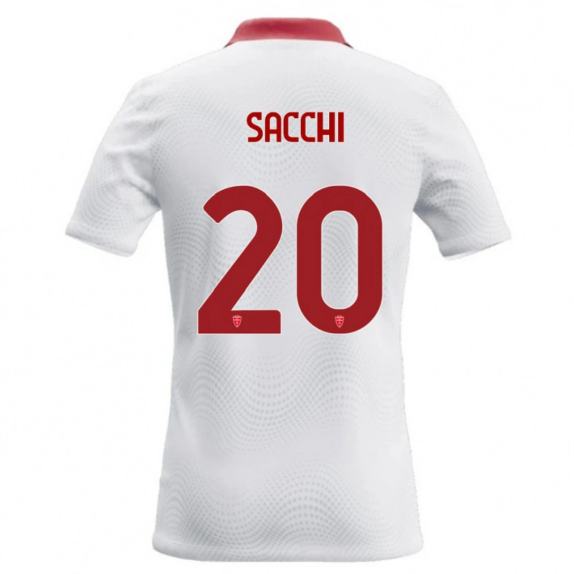 Danxen Kid Riccardo Sacchi #20 White Red Away Jersey 2026/27 T-Shirt