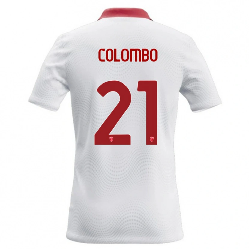 Danxen Kid Leonardo Colombo #21 White Red Away Jersey 2026/27 T-Shirt