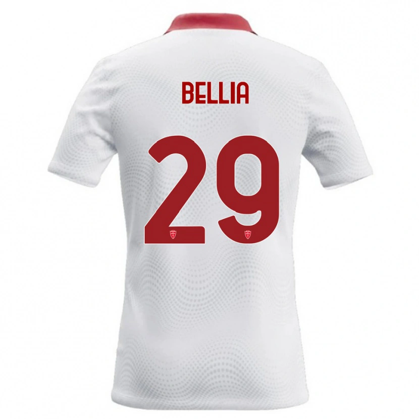 Danxen Kid Edoardo Bellia #29 White Red Away Jersey 2026/27 T-Shirt