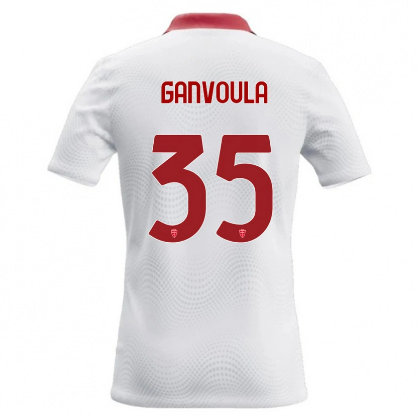 Danxen Kid Silvere Ganvoula #35 White Red Away Jersey 2026/27 T-Shirt