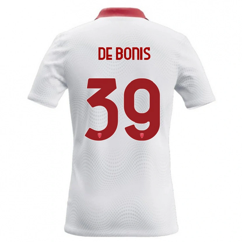 Danxen Kid Andrea De Bonis #39 White Red Away Jersey 2026/27 T-Shirt