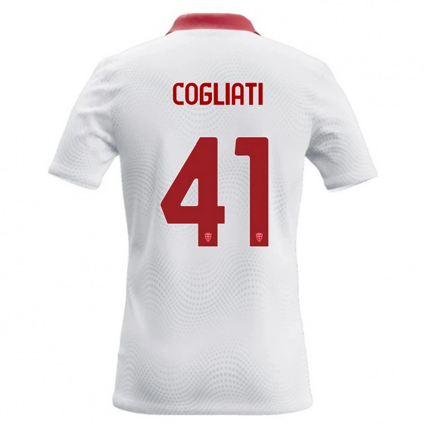 Danxen Kid Andrea Cogliati #41 White Red Away Jersey 2026/27 T-Shirt
