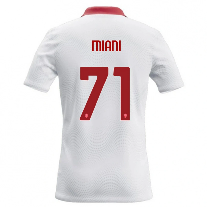 Danxen Kid Arthur Miani #71 White Red Away Jersey 2026/27 T-Shirt