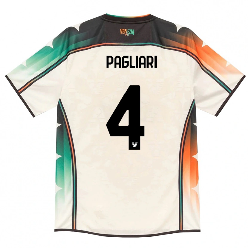 Danxen Kid Alessandro Pagliari #4 Oldlace Orange Green Away Jersey 2026/27 T-Shirt