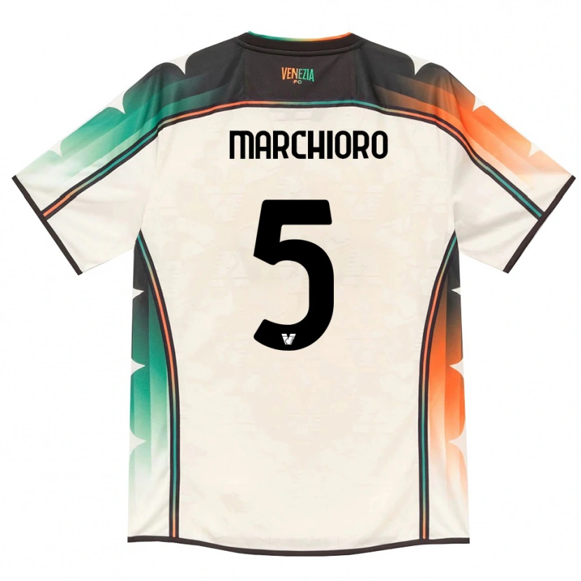 Danxen Kid Lorenzo Marchioro #5 Oldlace Orange Green Away Jersey 2026/27 T-Shirt